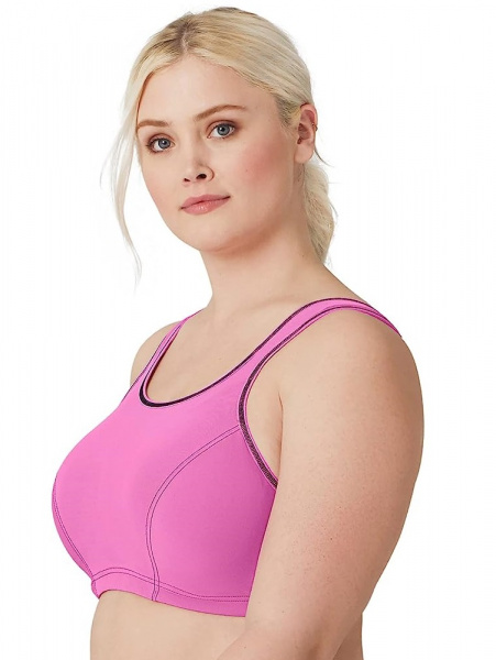 Спортивный бюстгальтер с контролем отскока и мягкой конструкцией каркасов Glamorise, р-р 80H (36H),